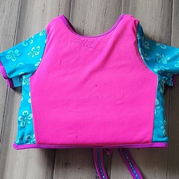 Pink and Blue Kids Swim Vest - Picture 2 of 2